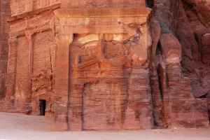 Wonders Prints: Exploring the rock-cut architecture of Petra in Jordan during daylight hours