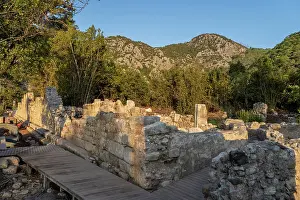 Settlement Prints: Exploring the ruins of Olympos near the beach of Ireli on the Turquoise coast in Antalya Turkey