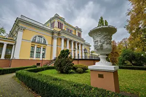 Attractions Prints: Exploring Rumyantsev-Paskevich Residence in Gomel during autumn
