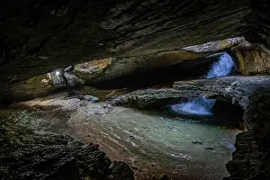 Waterfall Prints: Exploring the Saltinskiy Underground Waterfall in Dagestan