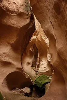 Cappadocia Prints: Exploring Soganli canyon with orange rock formations in Cappadocia, Turkey