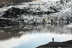 Iceland Gallery: Exploring Solheimajokull Glacier, South Iceland (Sudurland), Iceland, Polar Regions