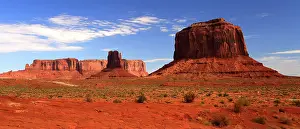 Iconic Prints: Exploring the unique rock formations and desert landscape of Monument Valley in Utah USA during daytime