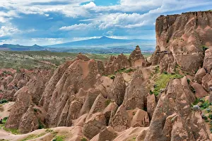 Cappadocia Prints: Exploring unique rock formations in Imagination Valley near Goreme in Cappadocia, Turkey