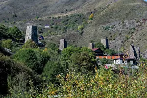Settlement Prints: Exploring the village with watchtowers in the Caucasus region of North Ossetia