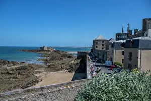 Brittany Prints: Exploring the walled city of Saint-Malo with sea views and lively streets in Brittany