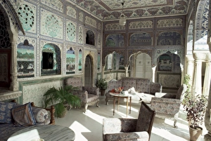 Samode Prints: The exquisitely hand painted Sultan Mahal