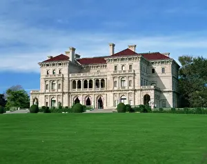 New England Prints: Exterior of the Breakers, large house built in 1895 for Cornelius Vanderbilt
