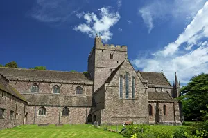 Isle Prints: Exterior of Brecon Cathedral, Brecon, Powys, Wales, United Kingdom, Europe
