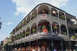 French Quarter Prints: Exterior of a building with balconies