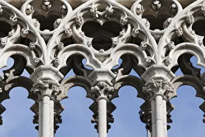Notre Dame Prints: Exterior columns, Notre Dame de Paris cathedral, Paris, France, Europe