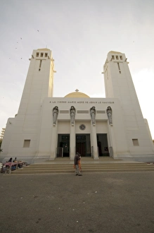Western Africa Prints: Exterior of Dakar Cathedral, Dakar, Senegal, West Africa, Africa