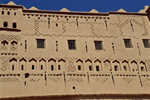 Ouarzazate Prints: Exterior of decorated wall