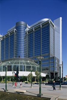 The exterior of the Esso Building in Melbourne, Victoria, Australia, Pacific