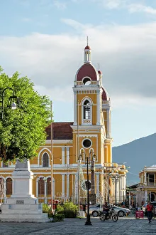 Nicaragua Prints: Exterior of Granada Cathedral, Granada, Nicaragua, Central America
