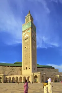 Moorish Prints: Exterior of Hassan ll Mosque, Casablanca, Morocco, North Africa, Africa