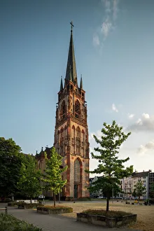 Dusseldorf Prints: Exterior of Kirche St. Peter, Dusseldorf, North Rhine-Westphalia, Germany, Europe
