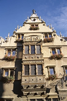 Colmar Prints: Exterior of La Maison des Tetes (House of Heads), Colmar, Alsace, France, Europe