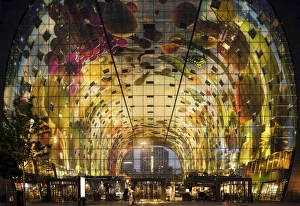 Rotterdam Prints: Exterior of Markthal, Westnieuwland, Rotterdam, Netherlands, Europe