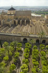Moorish Prints: Exterior of Mezquita (Great Mosque), UNESCO World Heritage Site, Cordoba, Andalucia