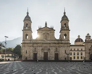Large Group Of Animals Prints: Exterior of National Cathedral, Bolivar Square, La Candelaria, Bogota, Cundinamarca