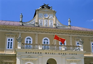 National Museum Prints: Exterior of the National Museum, Cetinje, Montenegro, Europe