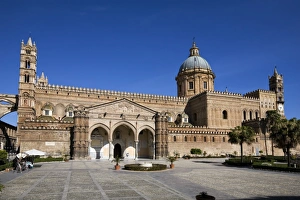 Exterior of the Norman Cattedrale (cathedral), Palermo, Sicily, Italy, Europe