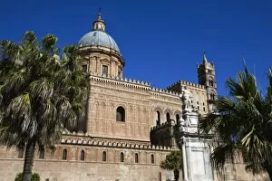 Images Dated 13th March 2008: Exterior of the Norman Cattedrale (cathedral), Palermo, Sicily, Italy, Europe