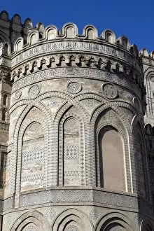 Images Dated 13th March 2008: Detail of exterior of the Norman Cattedrale (cathedral), Palermo, Sicily, Italy, Europe