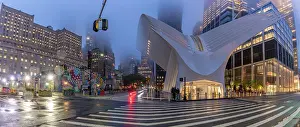 Pedestrian Prints: Exterior of the Oculus transportation hub at the World Trade Center, New York, USA