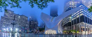 Pedestrian Prints: Exterior of the Oculus transportation hub at the World Trade Center, New York, USA