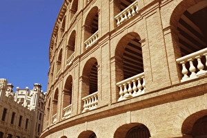 Bull Ring Prints: Exterior of the Plaza de Toros (bullring)
