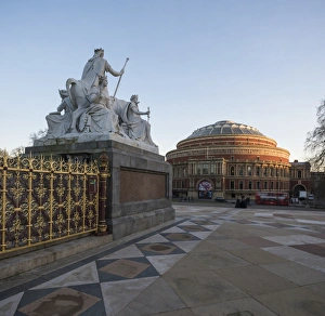 Paving Stone Prints: Exterior of the Royal Albert Hall from The Albert Memorial, Kensington, London, England