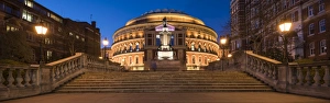 Balustrade Prints: Exterior of the Royal Albert Hall at night, Kensington, London, England, United Kingdom