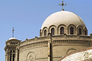 Coptic Prints: Exterior of St. Mari Gerges Church, Coptic Cairo, Cairo, Egypt, North Africa, Africa