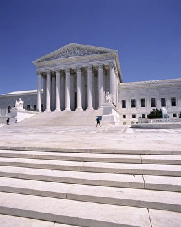 Administration Prints: Exterior of the Supreme Court of Justice, Washington D