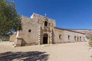 Jesuit Prints: Exterior view of the Jesuit Mision de San Francisco Borja, Baja California, Mexico