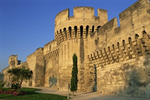 Avignon Prints: Exterior view of the ramparts (battlements), city walls, Avignon, Vaucluse