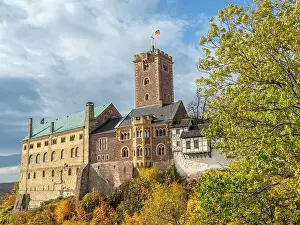 Forts Prints: Exterior view of Wartburg Castle whose foundation was laid in 1067