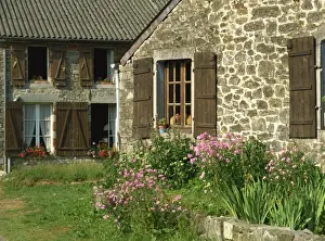 Picardie Prints: Exterior of a village house at Wallers Trelon in Picardie (Picardy), France, Europe