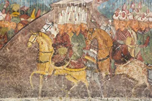Frescos Prints: External Frescoes, Moldovita Monastery, 1532, UNESCO World Heritage Site, Vatra Moldovitei