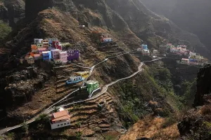 Santo Prints: The extraordinary clifftop village of Fontainhas, northern Saint Anthony, Cape Verde
