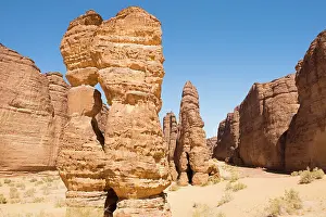 Arabia Prints: Extraordinary sandstone rock structure called Dancing Rocks in the Sharaan Nature Reserve