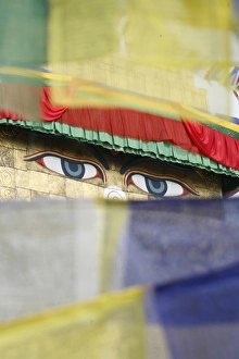 The Eyes of Buddha on the exterior of Bodhnath Stupa, UNESCO World Heritage Site The Eyes of Buddha on the exterior of Bodhnath Stupa, UNESCO World Heritage Site