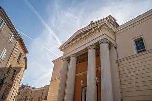 Catholic Prints: Facade of the Cathedral Santa Maria, Piazza Duomo, Alghero, Sardinia, Italy