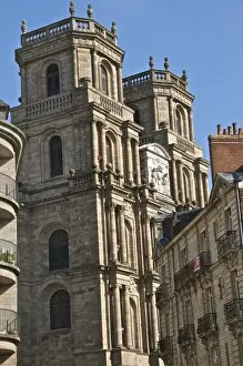 Images Dated 3rd June 2010: Facade, cathedral St. Pierre, built in 1844, old town, Rennes, Brittany, France, Europe