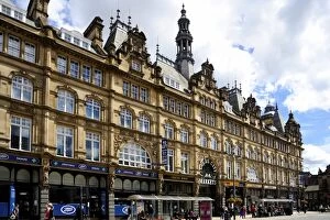 Facade of Leeds Markets, Leeds, West Yorkshire, England, United Kingdom, Europe
