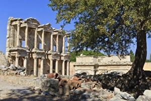 10th Century Prints: Facade of the Library of Celsus