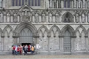 Images Dated 18th July 2008: Facade of Nidaros Cathedral, Trondheim City, Nord-Trondelag Region, Norway