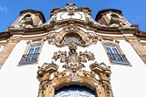 Nossa Senhora Do Carmo Prints: Detail of the facade of Nossa Senhora Do Carmo Church